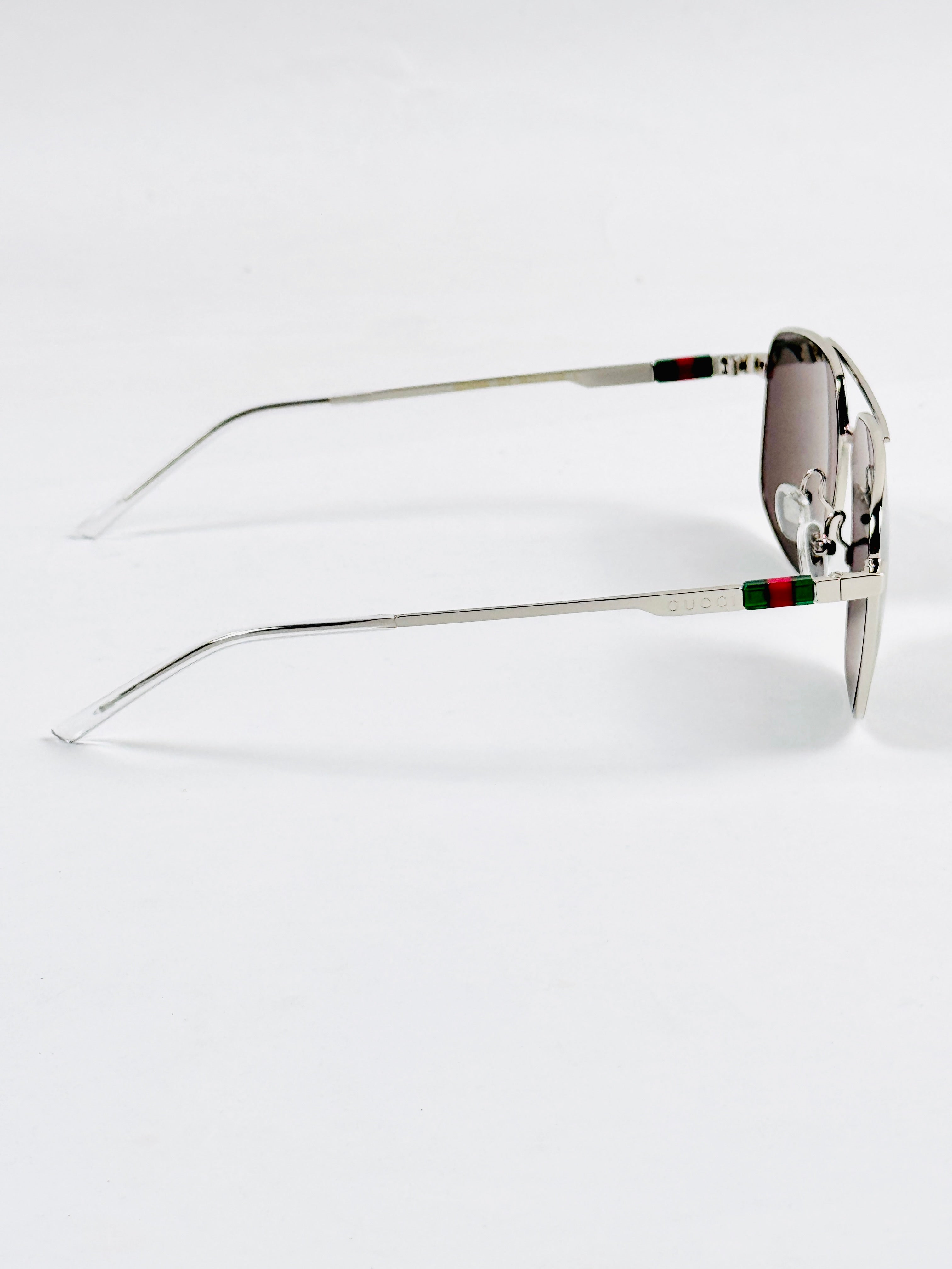 Gucci – 1676 - 58 – Silver Black - Metal - Sunglasses – Unisex - Premium