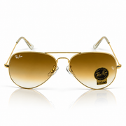 Rayban – 3026 – 62 – Golden Brown – Metal – Sunglasses – Unisex