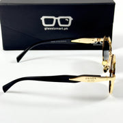 Prada – 56ZS – 54 – Golden Black – Metal – Sunglasses – Unisex