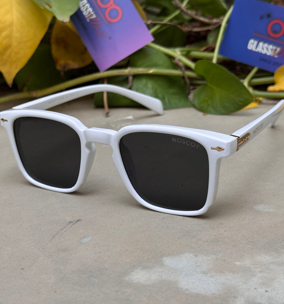 Moscot – 86339 – 49 - White Black – Acetate  – Sunglasses - Unisex