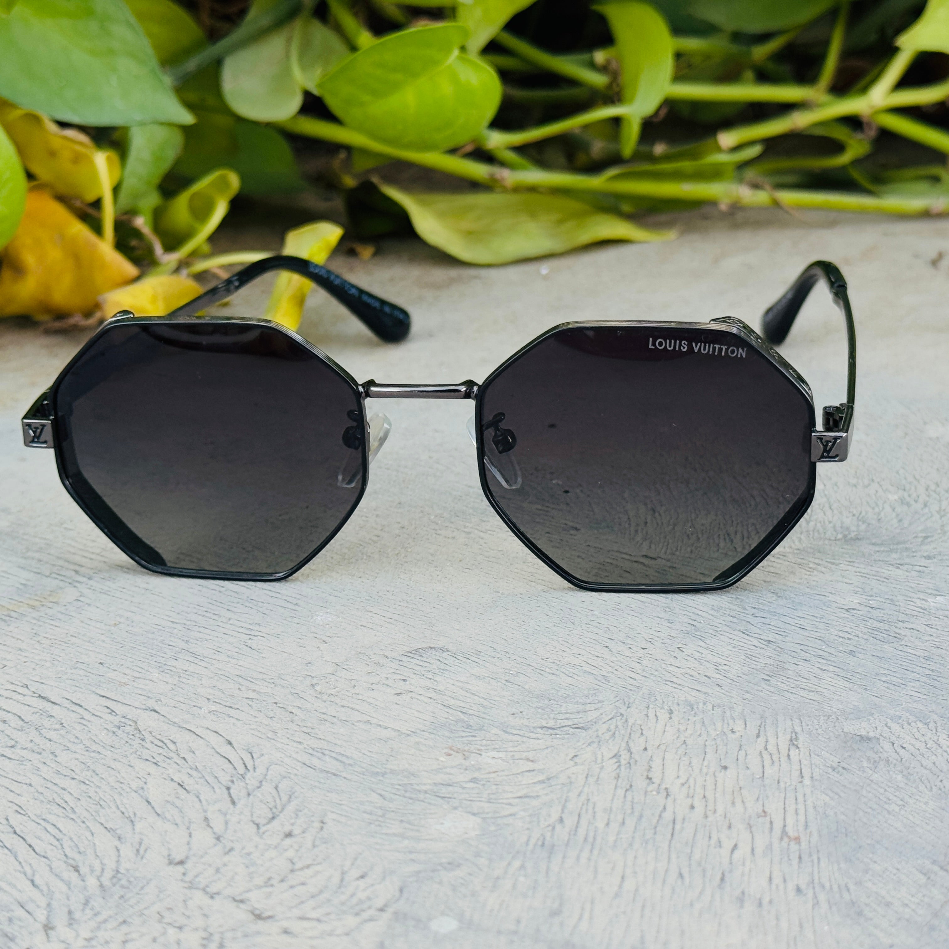 Louis Vuitton – 1938 – 57 – Green – Metal – Sunglasses – Ladies