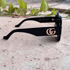 Gucci – 1547 - 50 – Black - Acetate - Sunglasses – Ladies - Premium