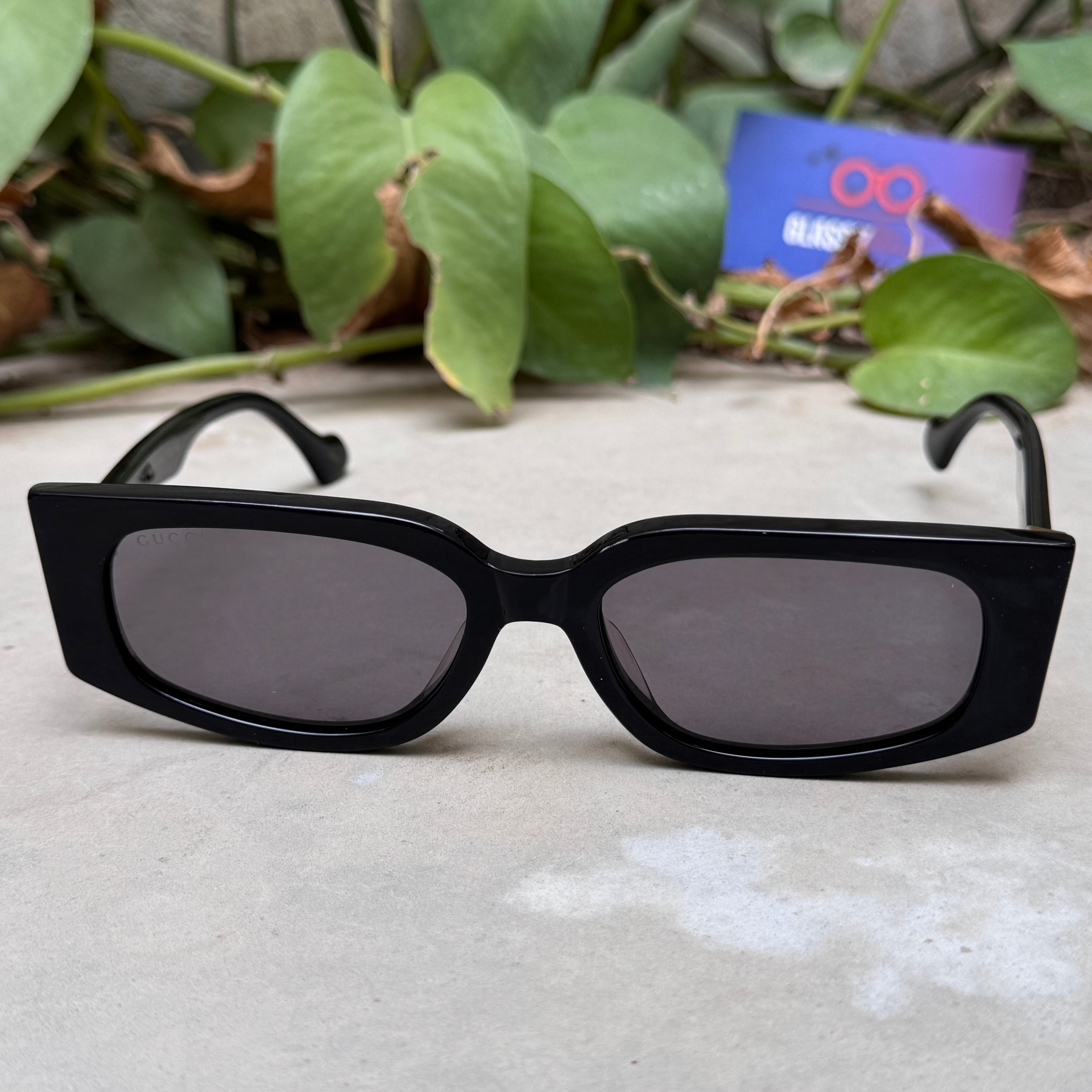 Gucci – 1534 - 55 - Black – Acetate - Sunglasses – Ladies - Premium