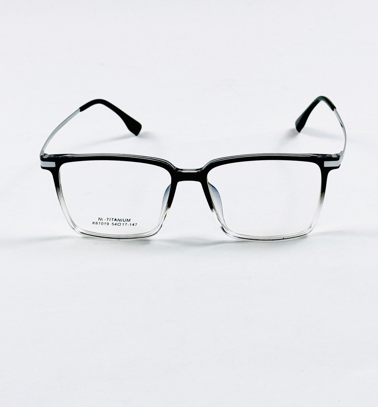 Tr – 61019 - 54 - Silver Black Gradient – Acetate - Metal – Optics - Unisex