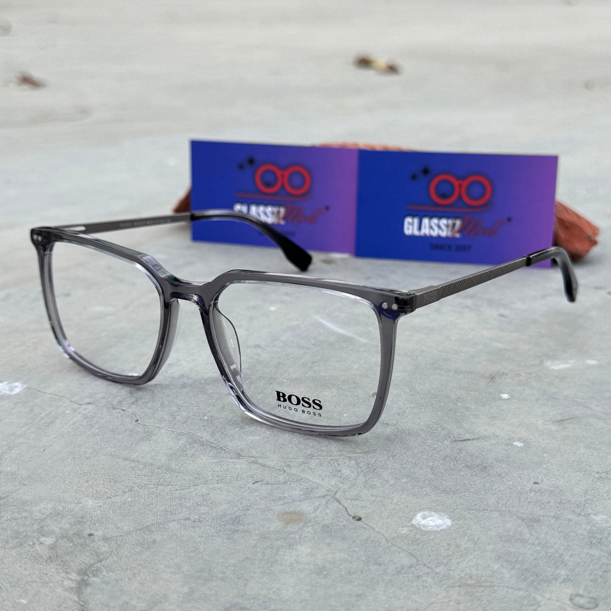 Boss – 4388 – 54 – Grey –  Acetate - Optics – Unisex - Premium