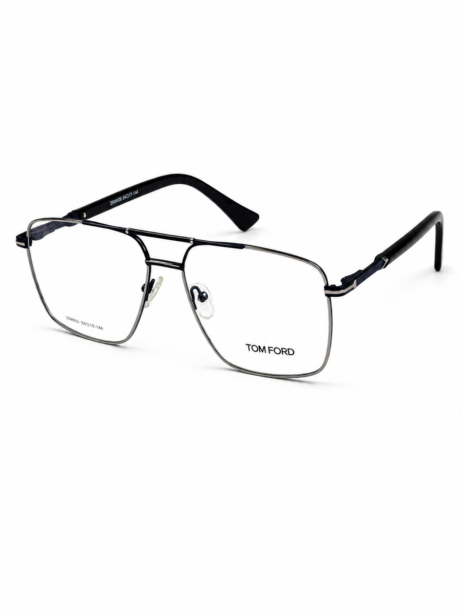 Tom Ford – 253607 – 55 - Silver Black – Metal – Optics - Unisex