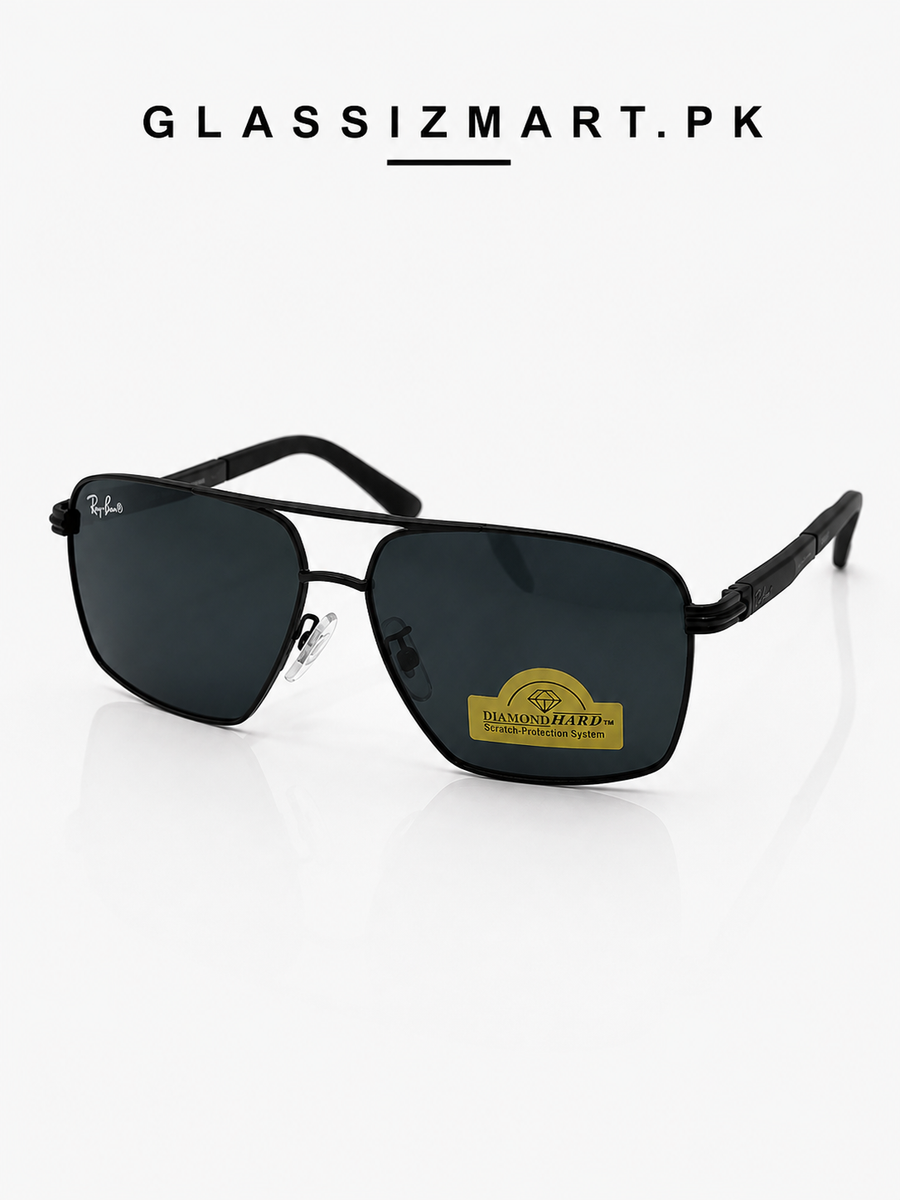 Rayban – 9713 - 56 – Black – Metal – Sunglasses