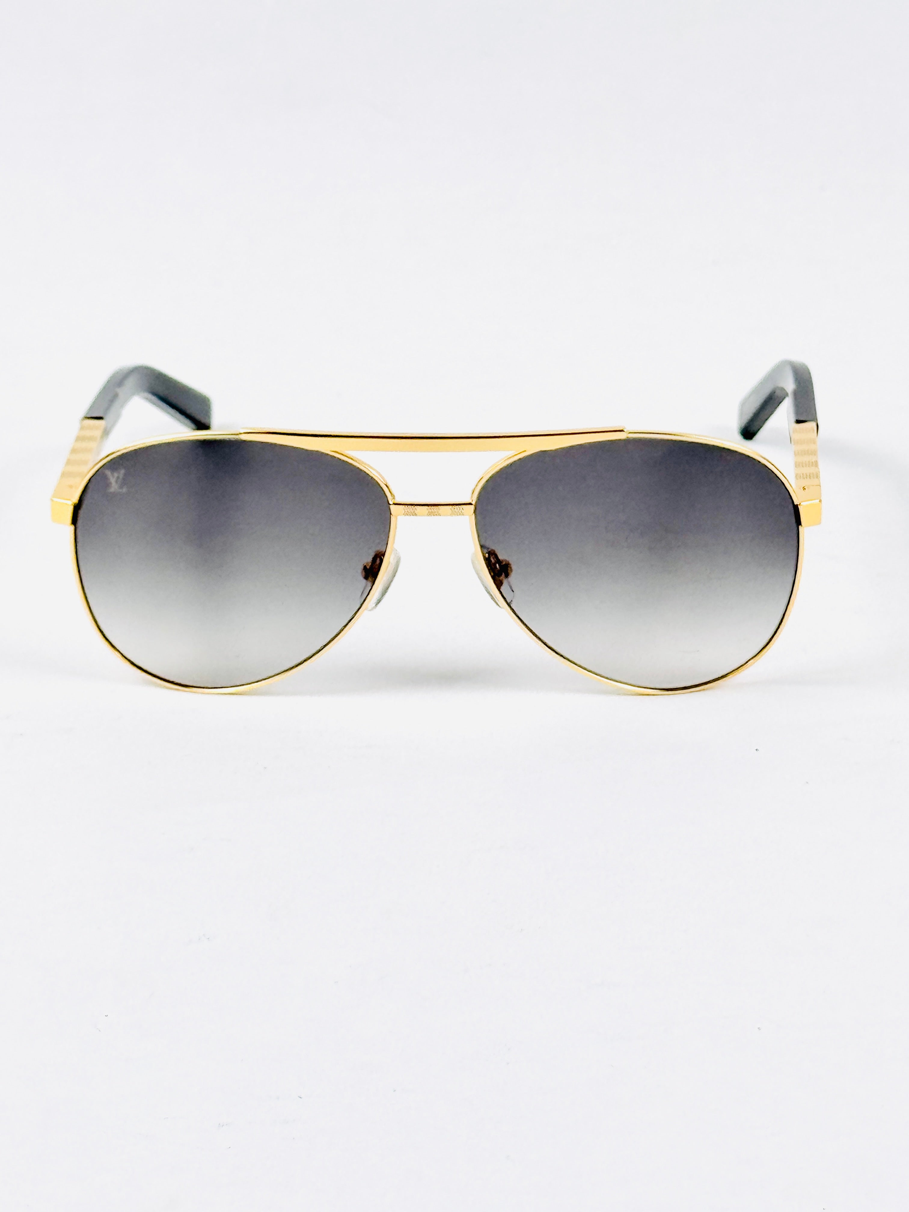 Louis Vuitton – 0339 - 61 – Golden Black Gradient - Metal - Sunglasses – Unisex - Premium
