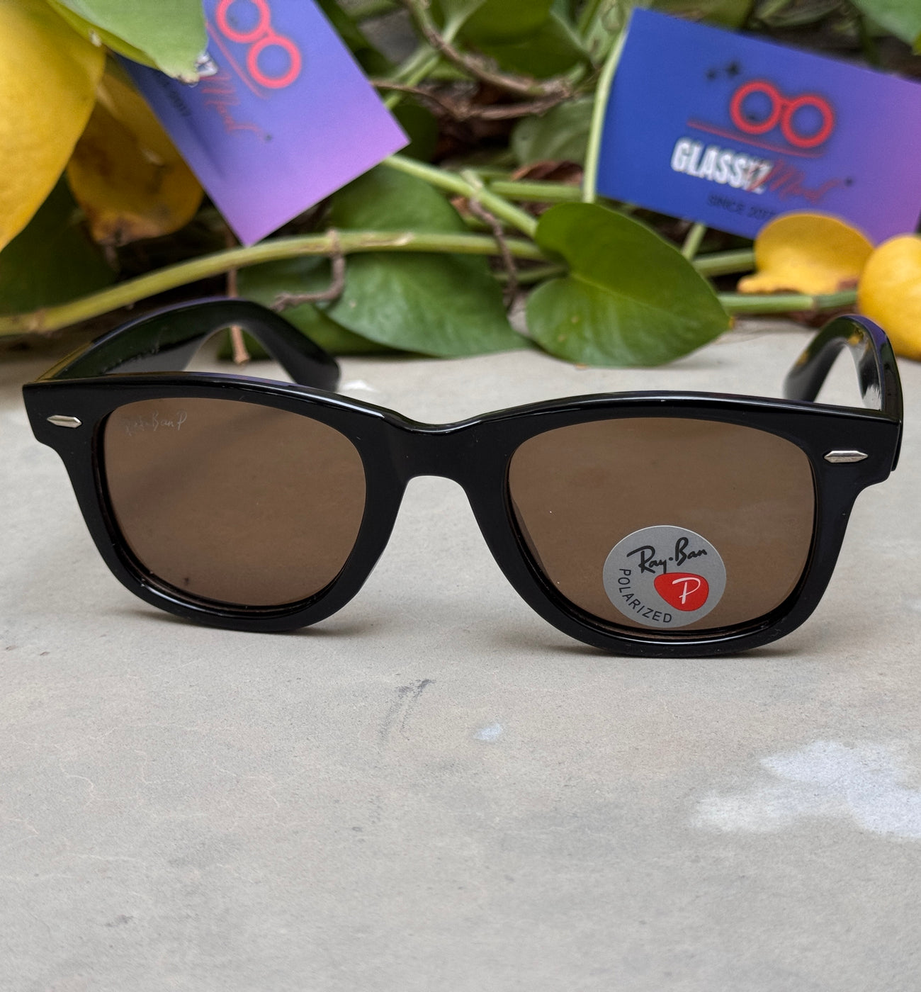 RayBan – 2140 – 60 – Black Brown –  Acetate- Sunglasses – Unisex