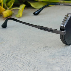 Louis Vuitton – 1938 – 57 – Green – Metal – Sunglasses – Ladies