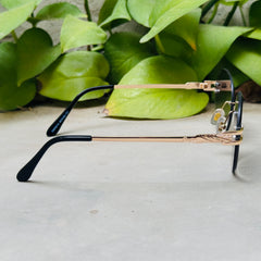 Cartier – 142 – 60 – Golden Green – Metal - Sunglasses – Rimless - Unisex