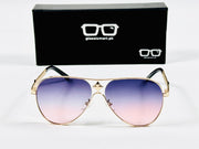 LV – 2A808 – 57 – Golden Pink Gradient – Metal - Sunglasses – Unisex