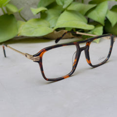 Cartier - 0370 – 54 – Tortoise –  Acetate - Metal - Optics – Unisex - Premium