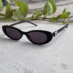 Gucci – 1680 - 52 – Black - Acetate - Sunglasses – Ladies - Premium