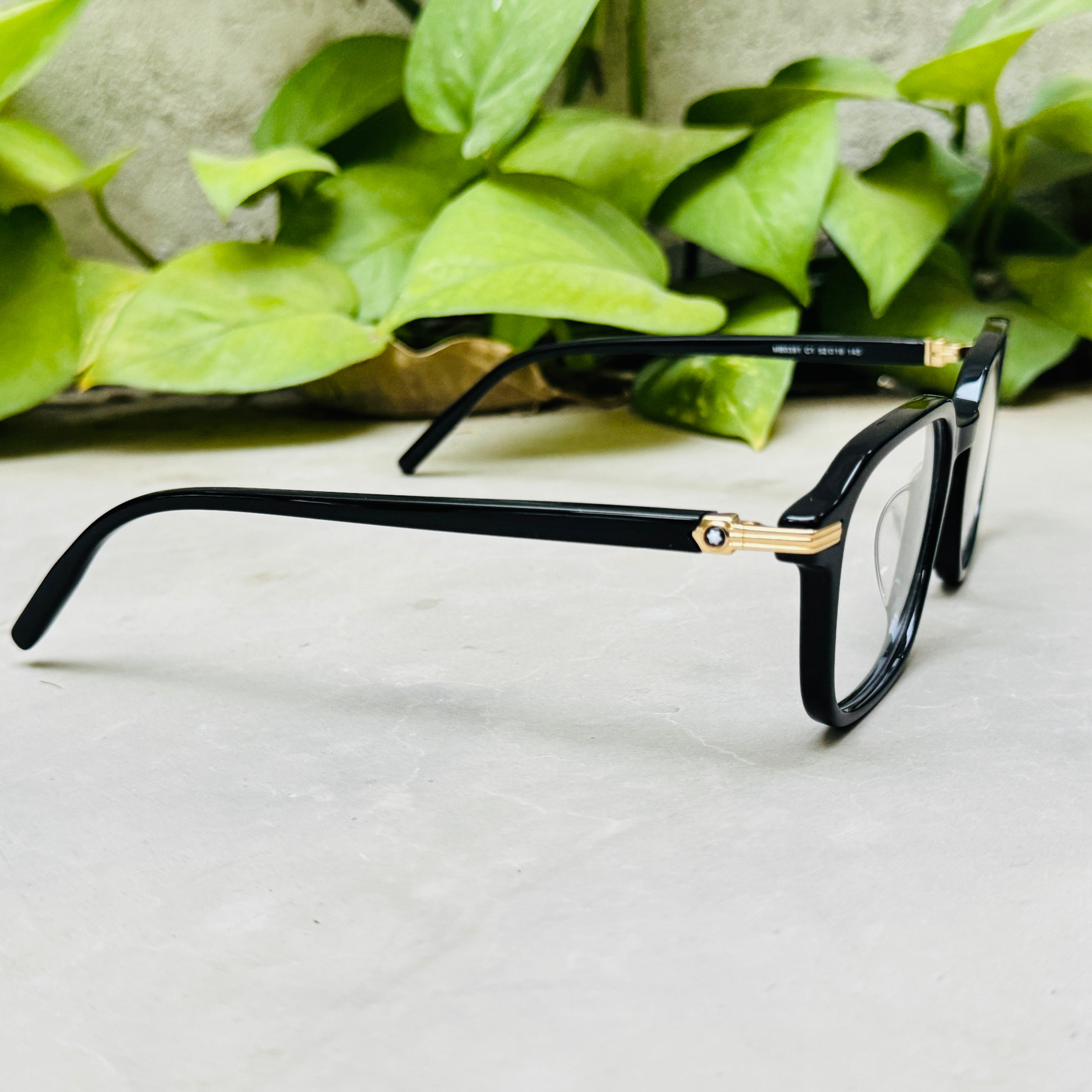 Mont Blanc – 0391 – 52 – Black –  Acetate - Optics – Unisex - Premium