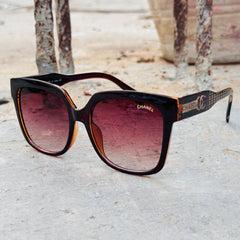 Chanel –4303 – 52 – Brown – Acetate – Sunglasses – Ladies