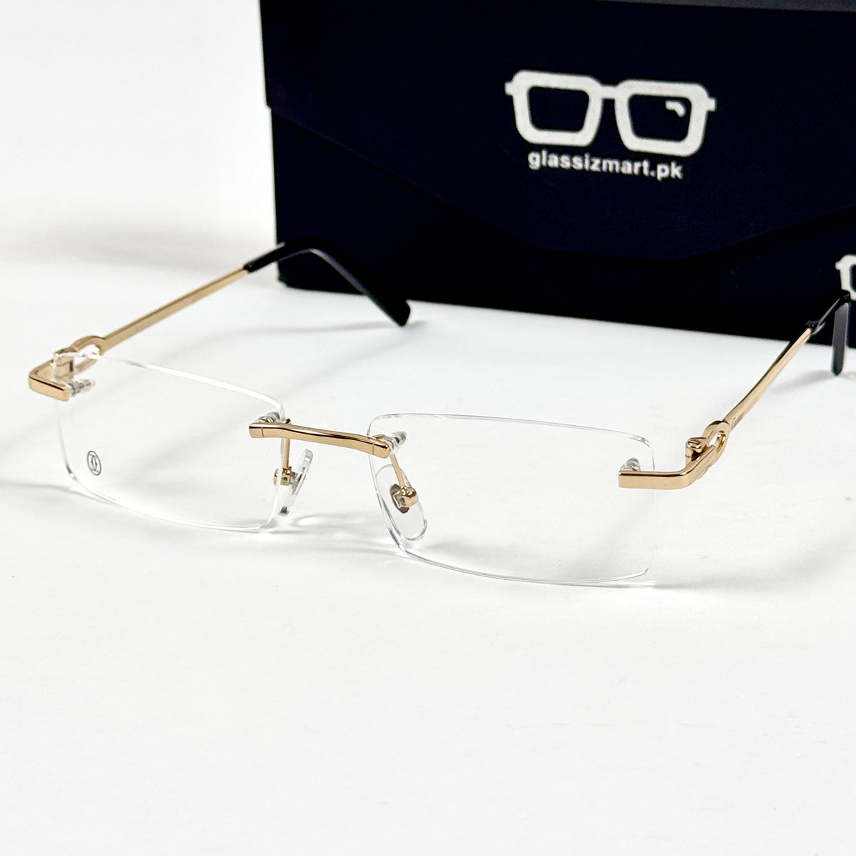 Cartier – 100686 – 55 – Golden – Metal - Optics – Rimless - Unisex - Premium