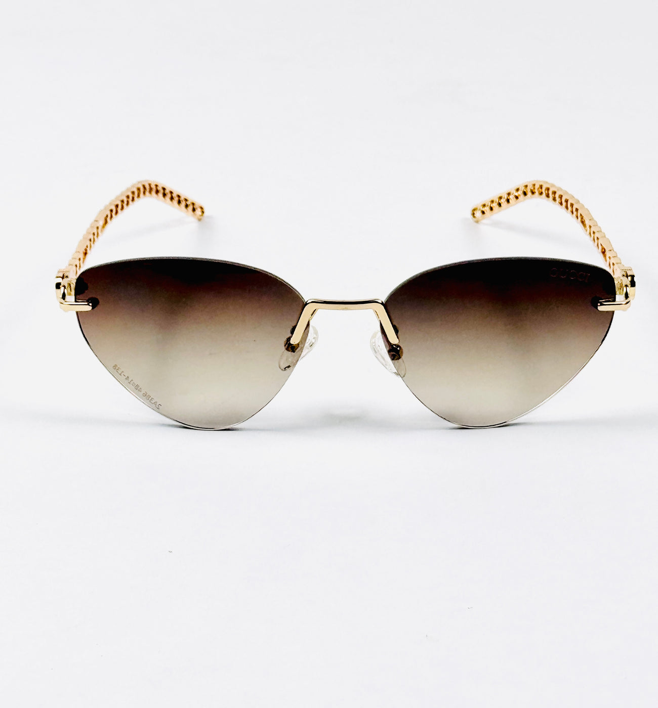Fendi - 2A386 – 48 – Golden Brown – Metal – Sunglasses – Ladies