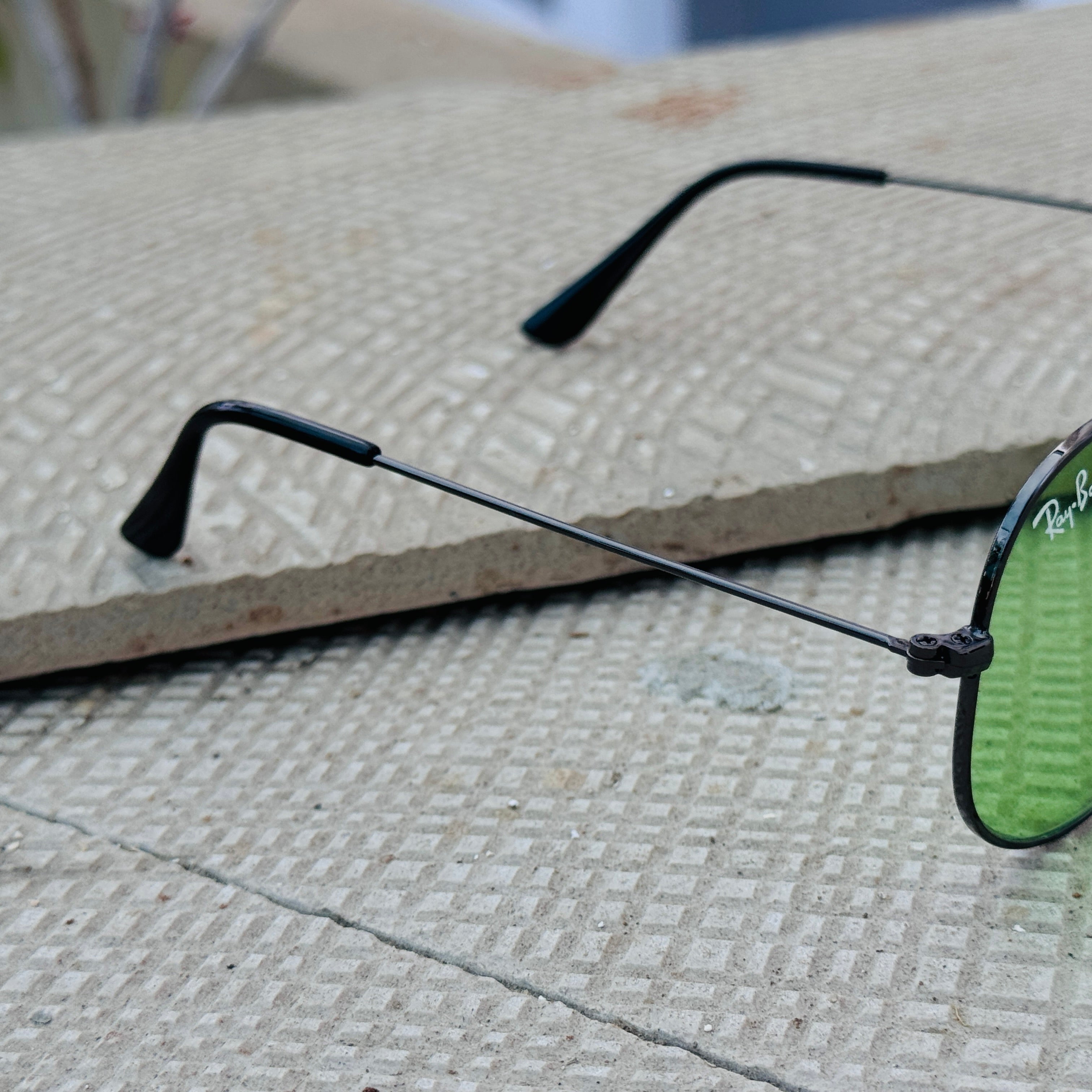 Rayban – 3026 – 62 – Black Green – Metal – Sunglasses – Unisex - Premium