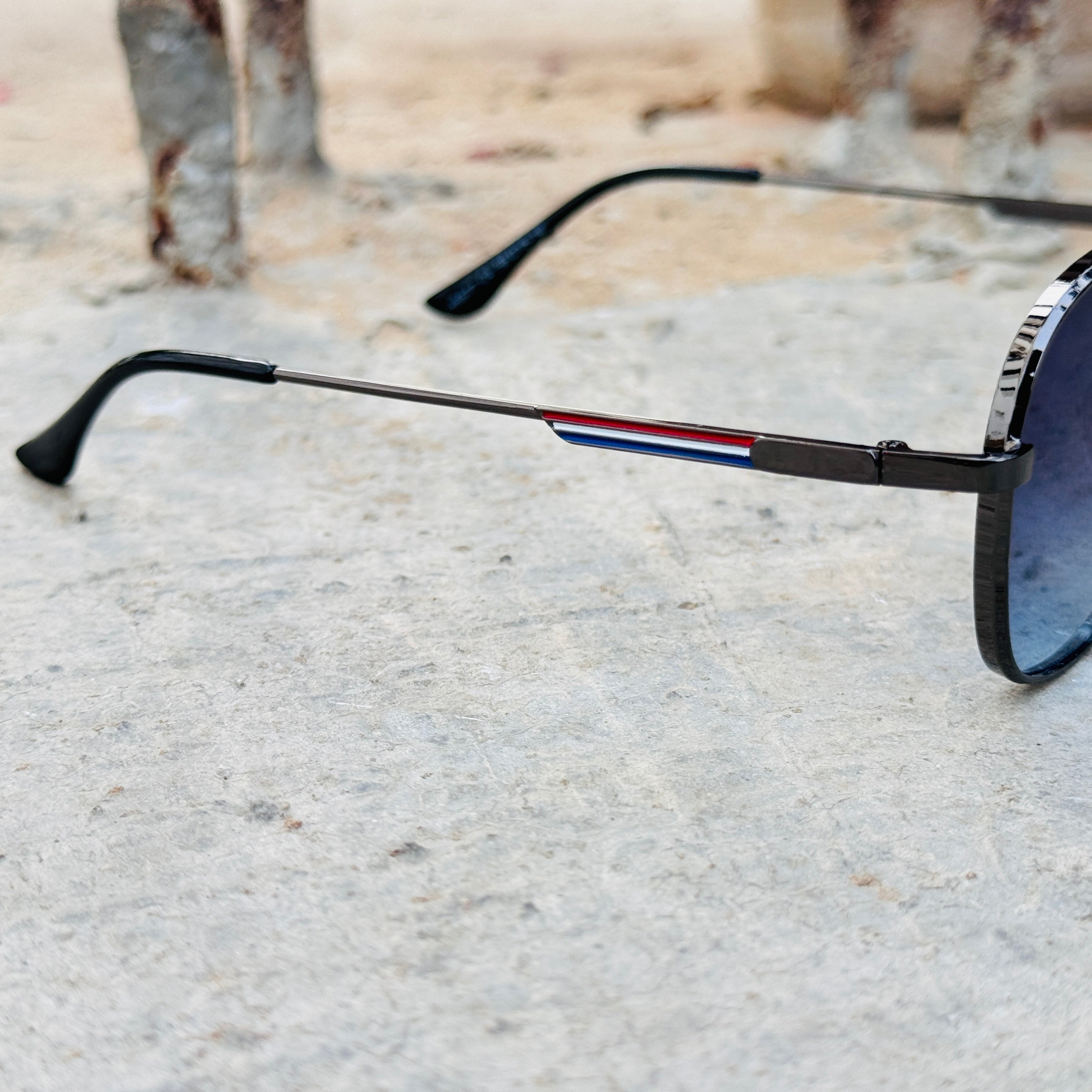 Gucci – 5577 – 56 – Blue – Metal – Sunglasses – Unisex