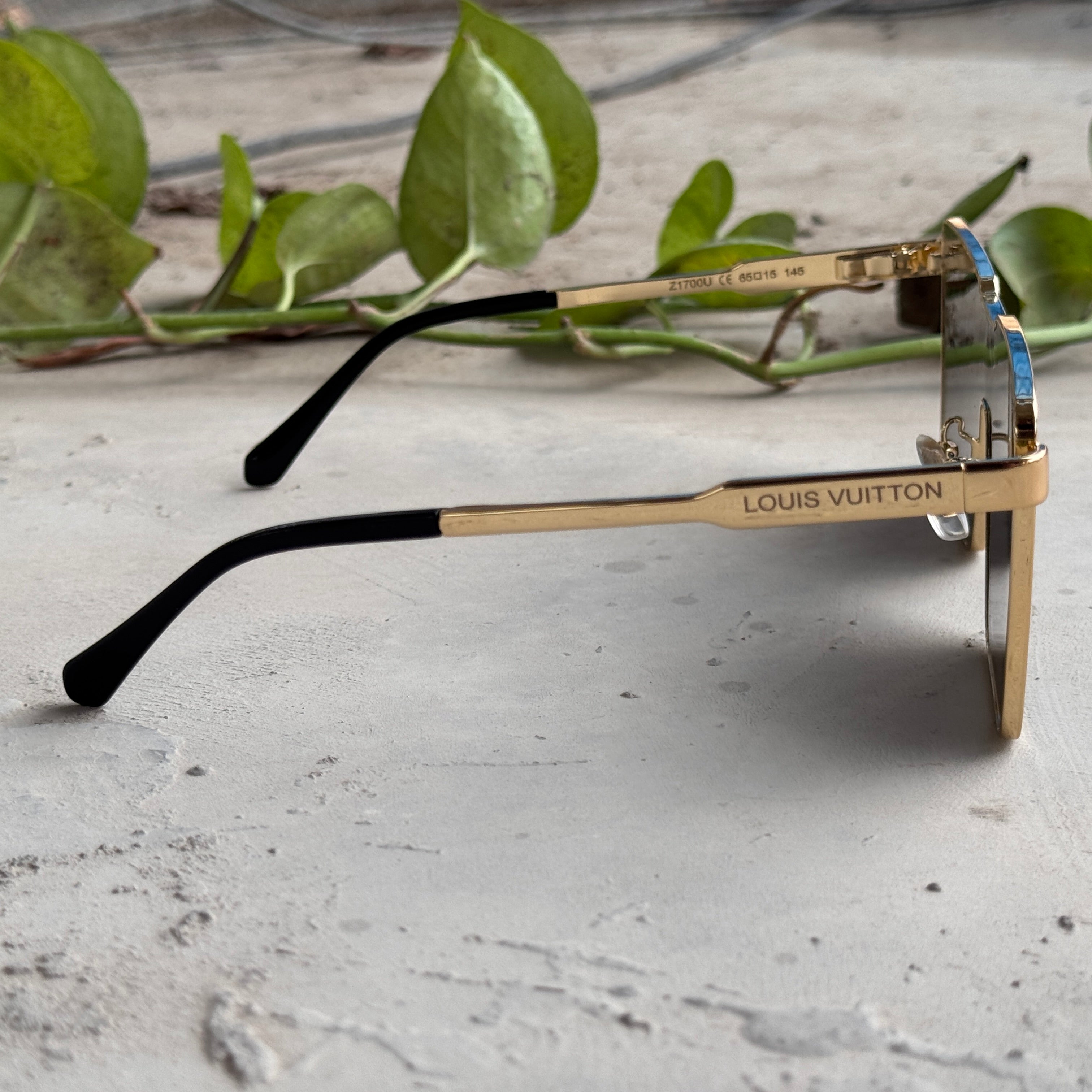 Louis Vuitton – 1700 - 65 – Golden Black – Metal - Sunglasses – Unisex - Premium