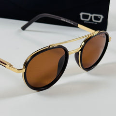 Porsche – 023 – 53 – Golden Brown – Metal – Sunglasses – Unisex