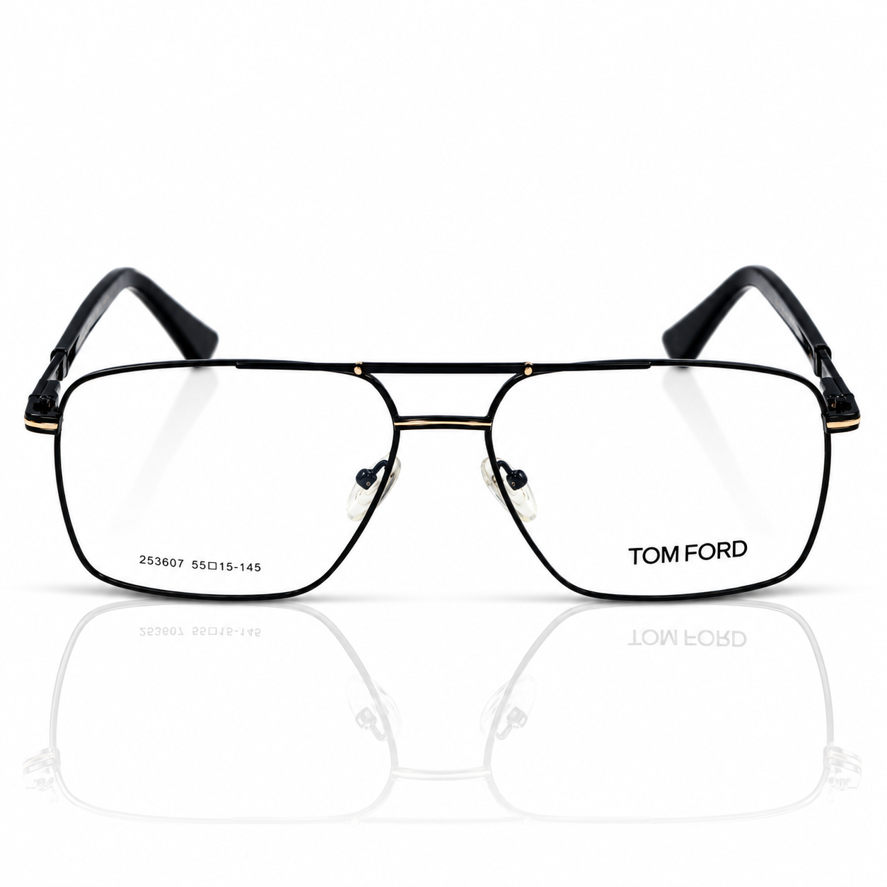 Tom Ford – 253607 – 55 - Golden Black – Metal – Optics - Unisex