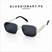 Celine – Triomphe - 55 – Silver Black – Metal – Sunglasses - Unisex