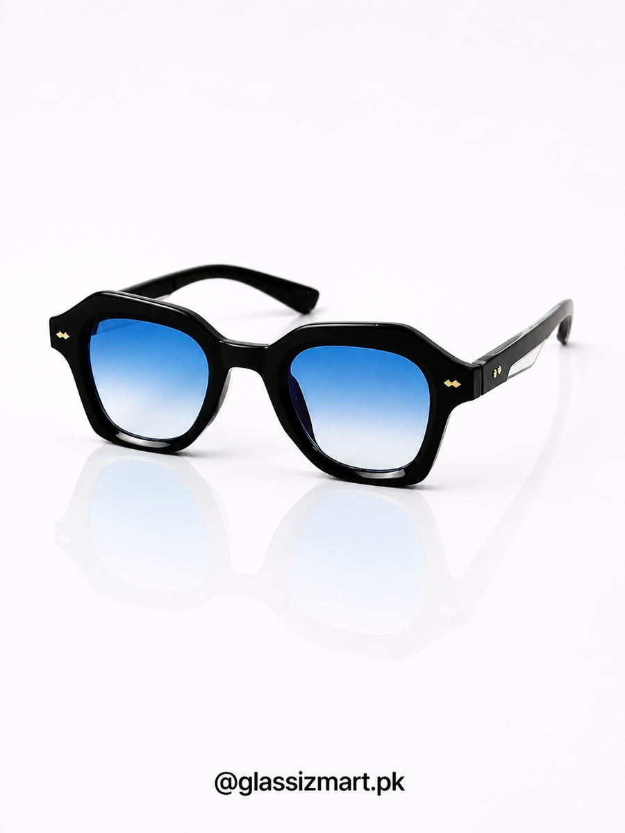 Moscot – 6011 – 53 - Black Blue – Acetate  – Sunglasses - Unisex