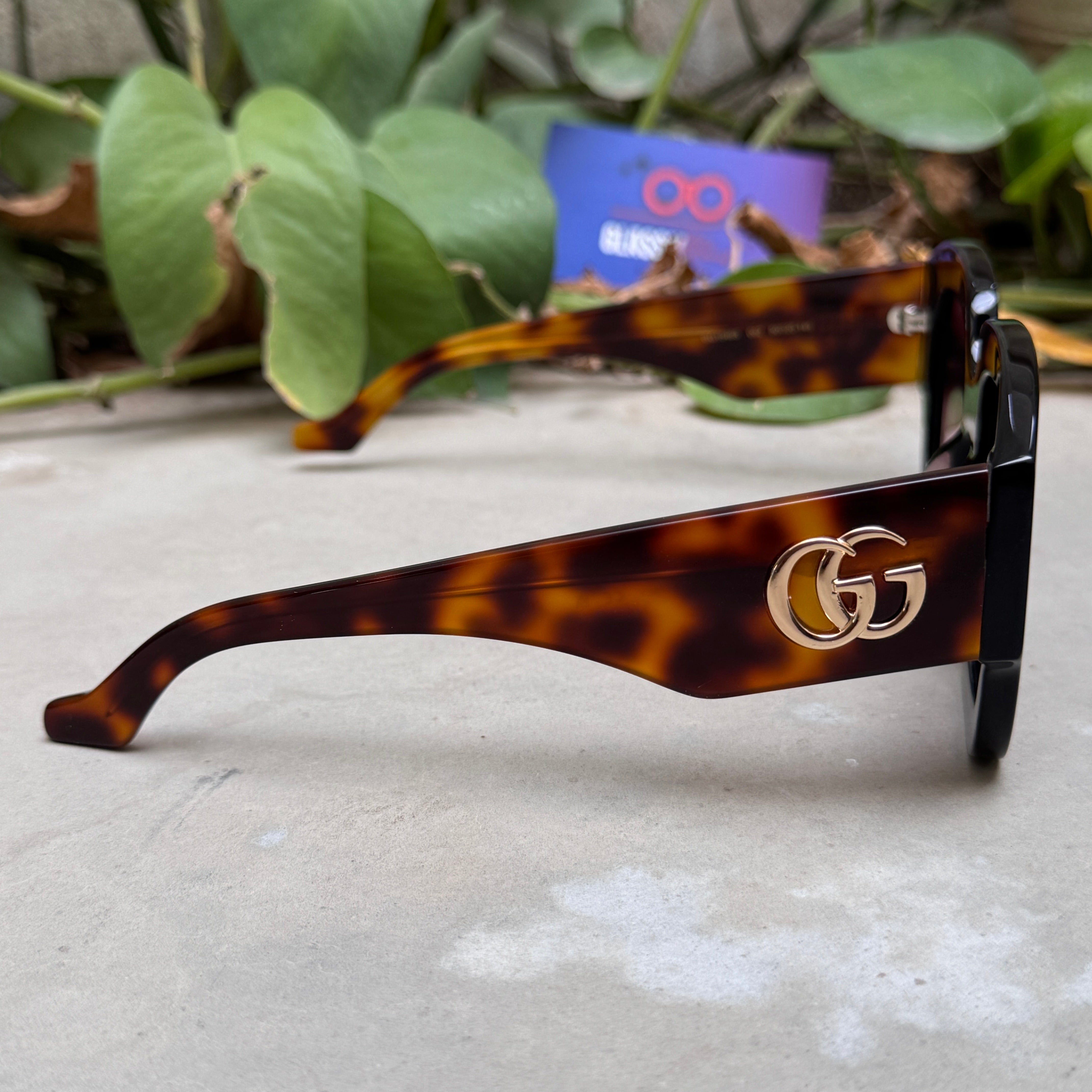 Gucci – 1546 - 50 - Tortoise Brown – Acetate - Sunglasses – Ladies - Premium