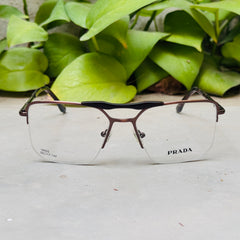 Prada – 18005 – 54 – Brown –  Metal - Optics – Unisex