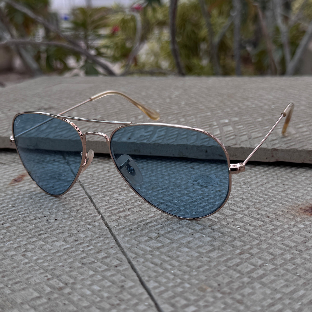 Rayban – 3035 – 62 – Golden Blue – Metal – Sunglasses – Unisex - Premium