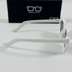 Moscot – 6504 – 47 - White Black – Acetate  – Sunglasses - Unisex