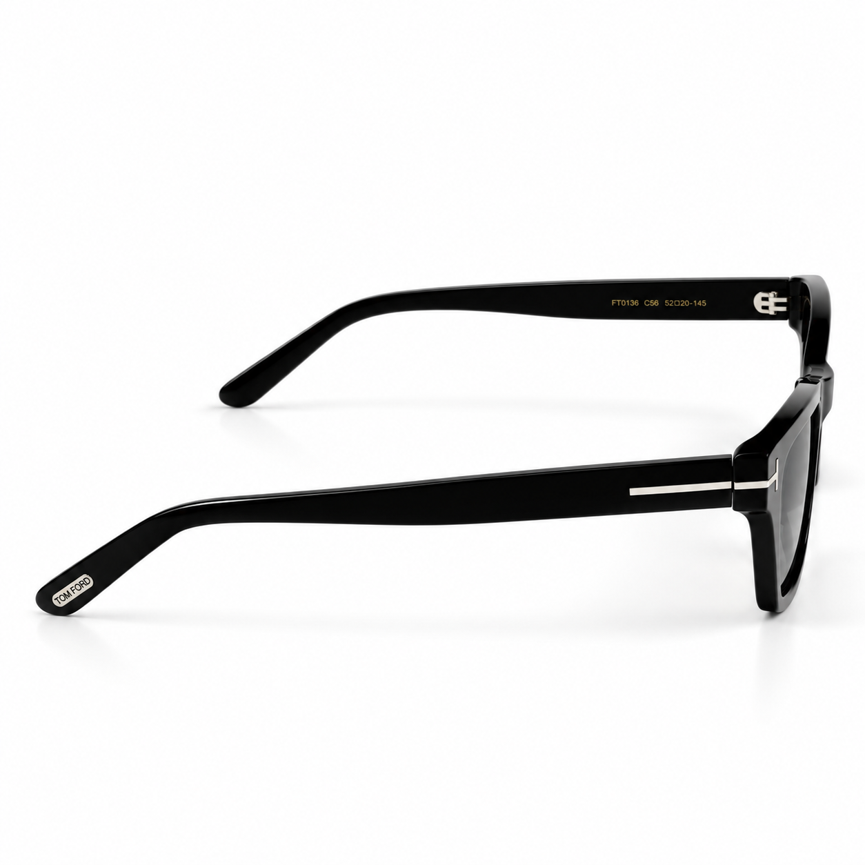 Tom Ford – 0336 - 52 – Black –  Acetate - Sunglasses – Unisex - Premium