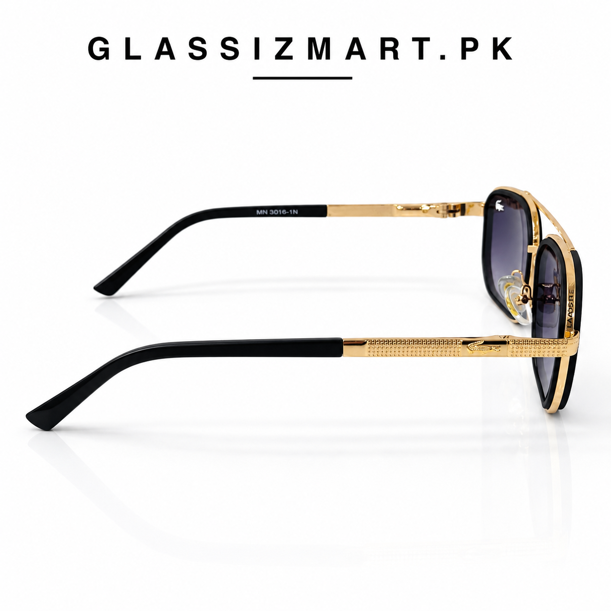 Lacoste – 9005 – 58 – Golden Black Gradient – Metal – Sunglasses – Unisex