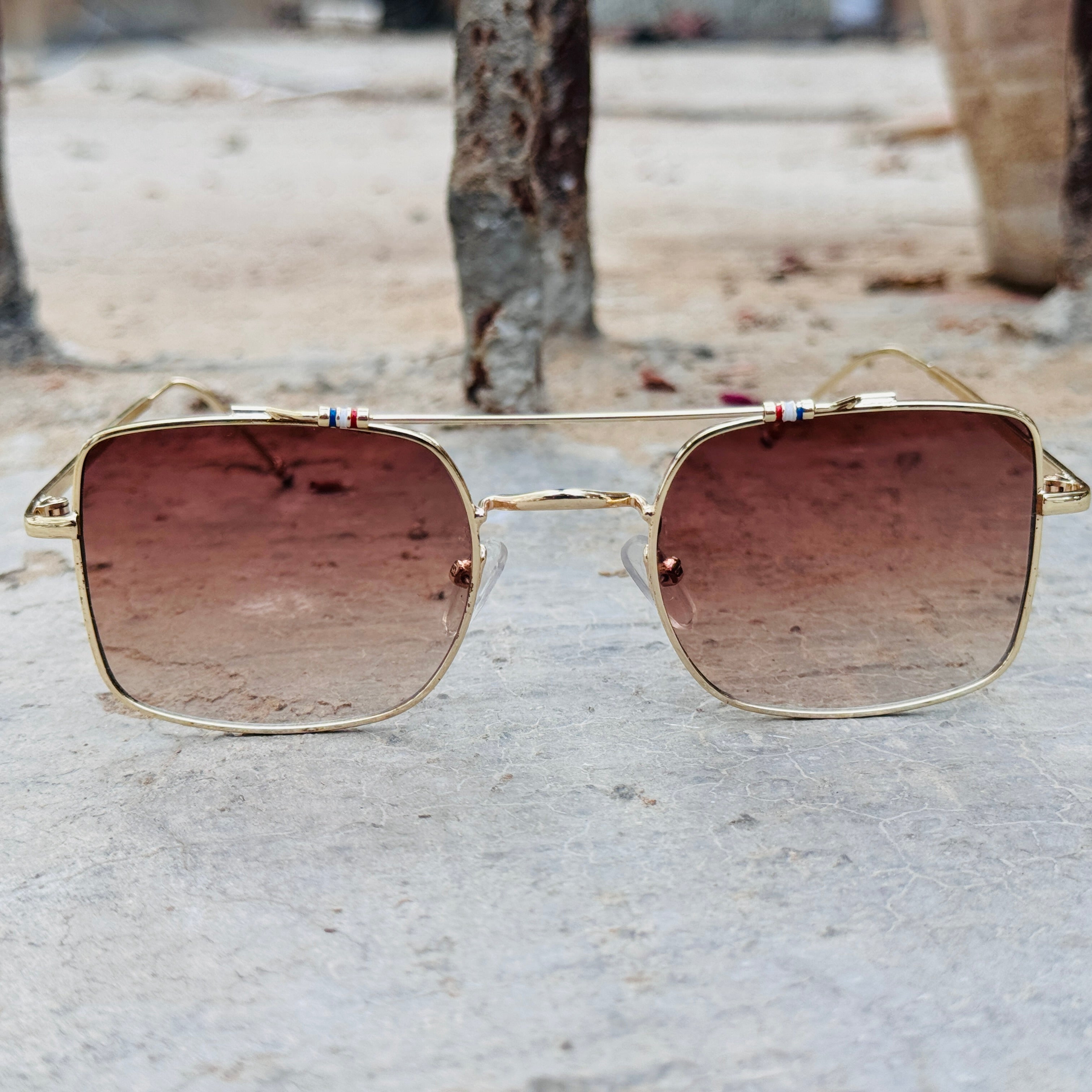 Dita – 3312 – 55 – Golden Brown – Metal – Sunglasses – Unisex