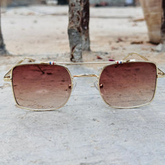 Dita – 3312 – 55 – Golden Brown – Metal – Sunglasses – Unisex