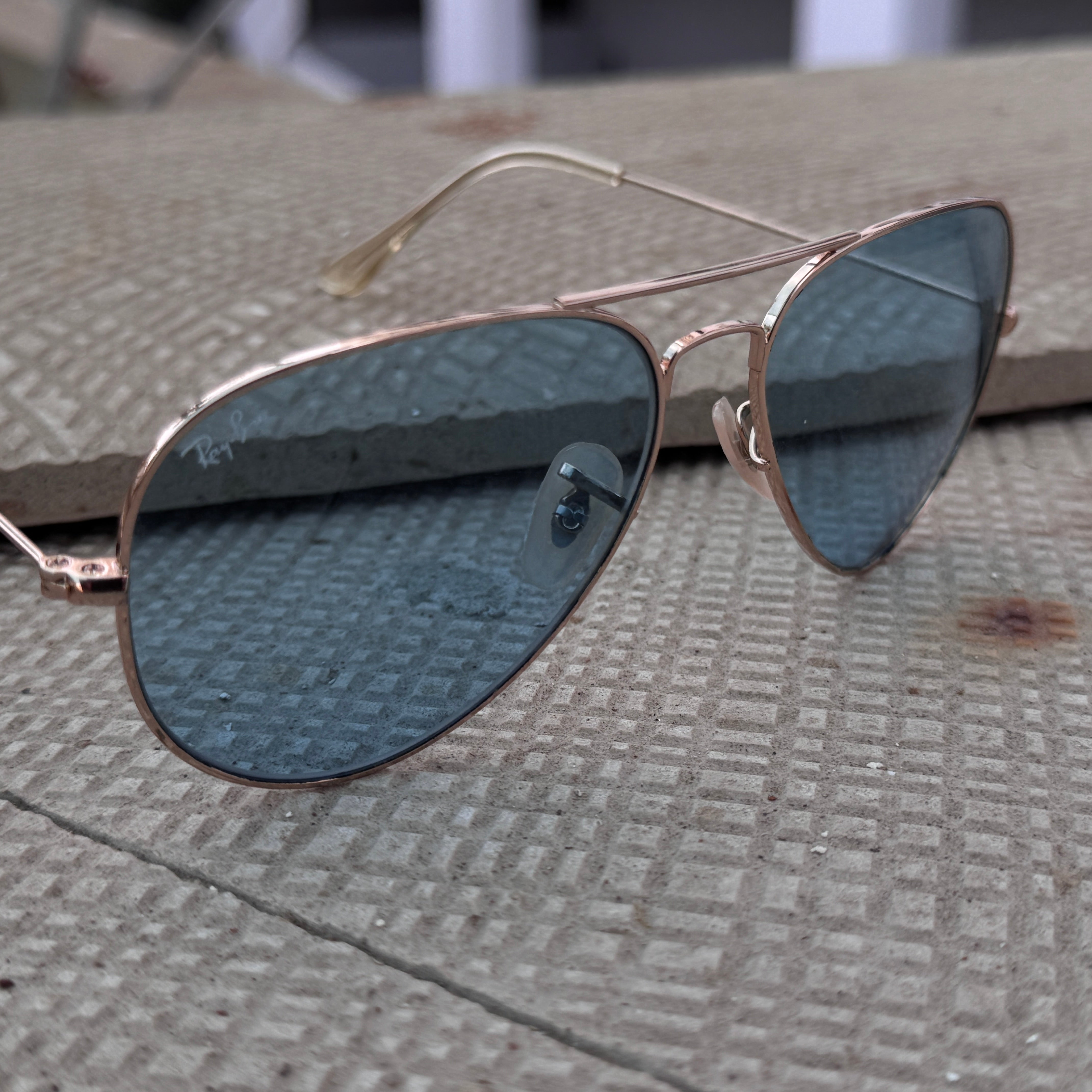 Rayban – 3035 – 62 – Golden Blue – Metal – Sunglasses – Unisex - Premium