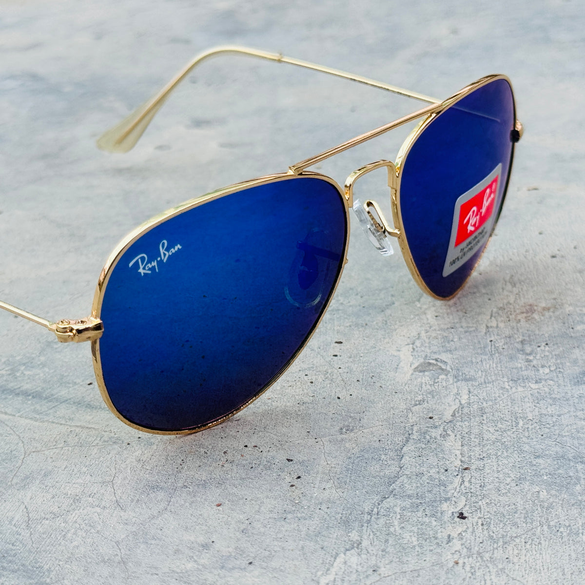 Rayban – 3026 – 62 – Golden Mercury – Metal – Sunglasses – Unisex