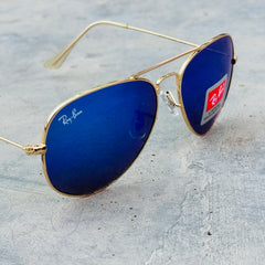 Rayban – 3026 – 62 – Golden Mercury – Metal – Sunglasses – Unisex