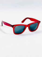 RayBan – 2140 – 50 – Red Black –  Acetate- Sunglasses – Unisex - Premium