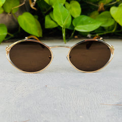 Miu Miu – 1123 - 54 – Brown – Metal - Sunglasses – Ladies - Premium