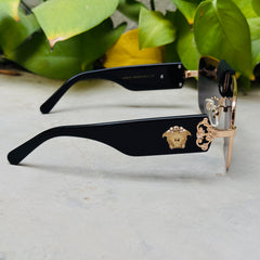 Versace – 2207 - 63 –  Golden Black - Metal - Sunglasses – Unisex - Premium