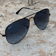 Rayban – 3026 – 62/58 – Black Blue – Metal – Sunglasses – Unisex - Premium