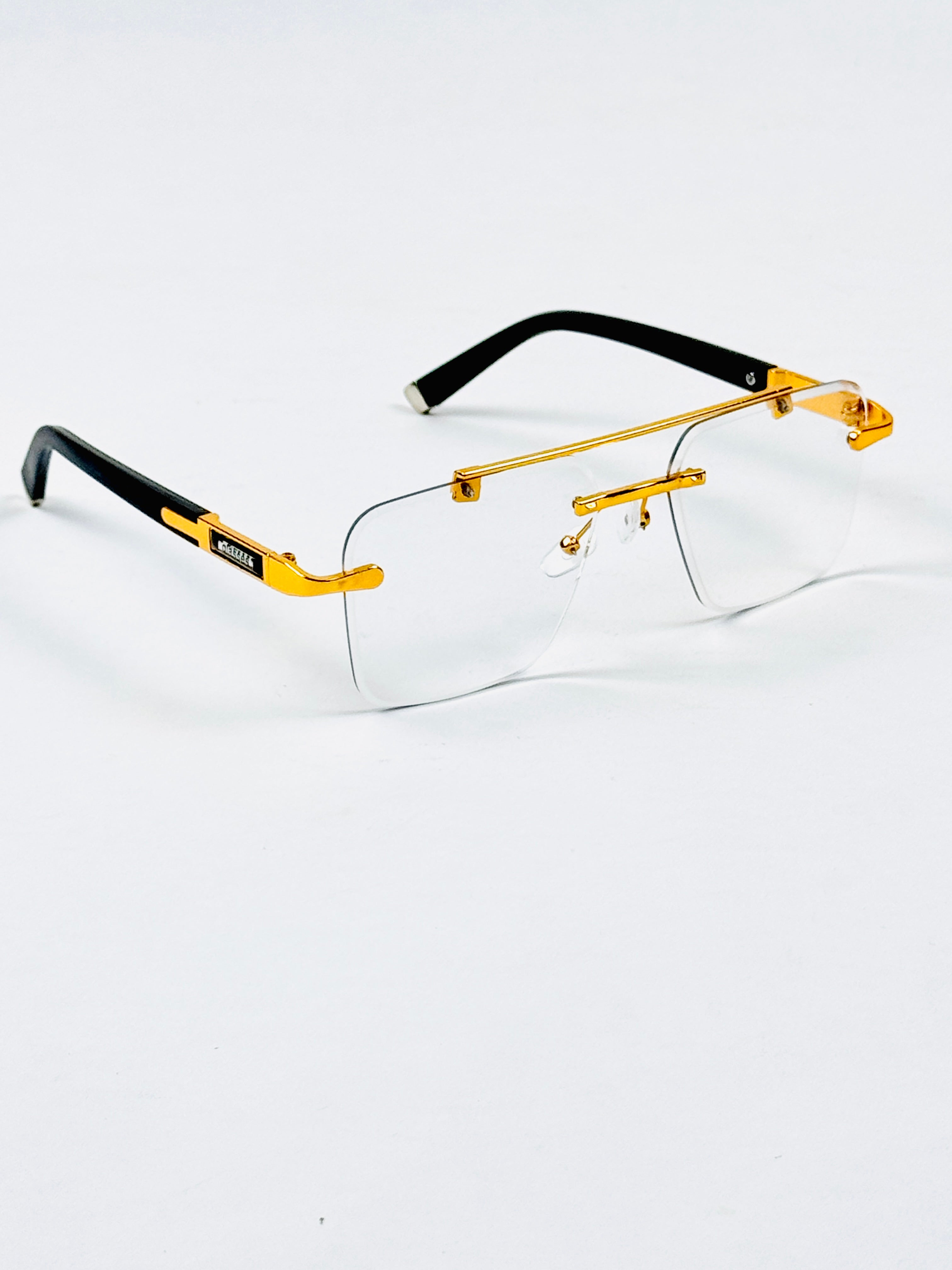 Rimless – 2344 – 53 – Golden –  Metal - Optics – Unisex (Transition)