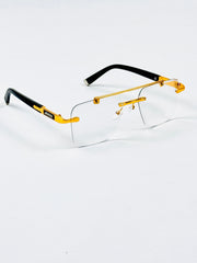 Rimless – 2344 – 53 – Golden –  Metal - Optics – Unisex (Transition)