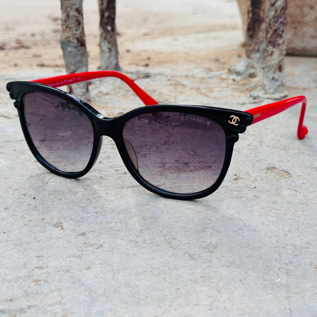 Chanel – 380 - 54 – Red Black Gradient - Acetate - Sunglasses – Unisex - Premium