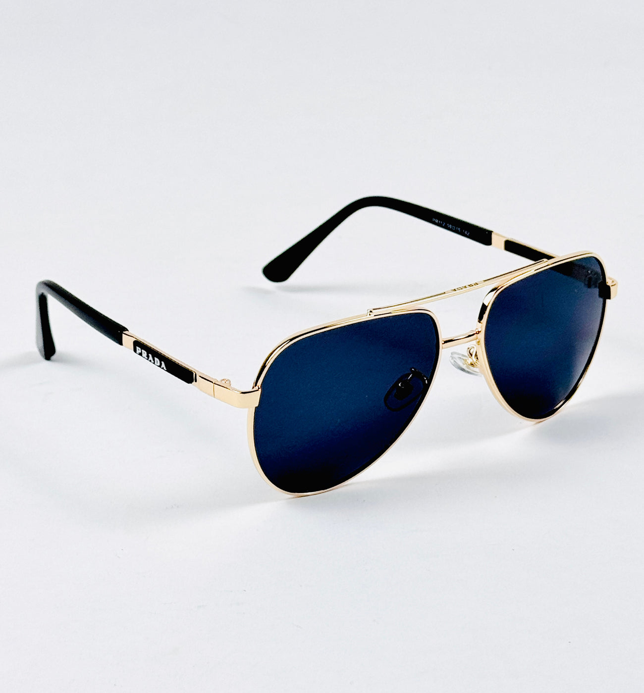 Prada – PR112 - 59 – Golden Black – Metal – Sunglasses