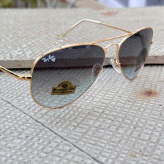 Rayban – 3035 – 62 – Golden Blue – Metal – Sunglasses – Unisex - Premium
