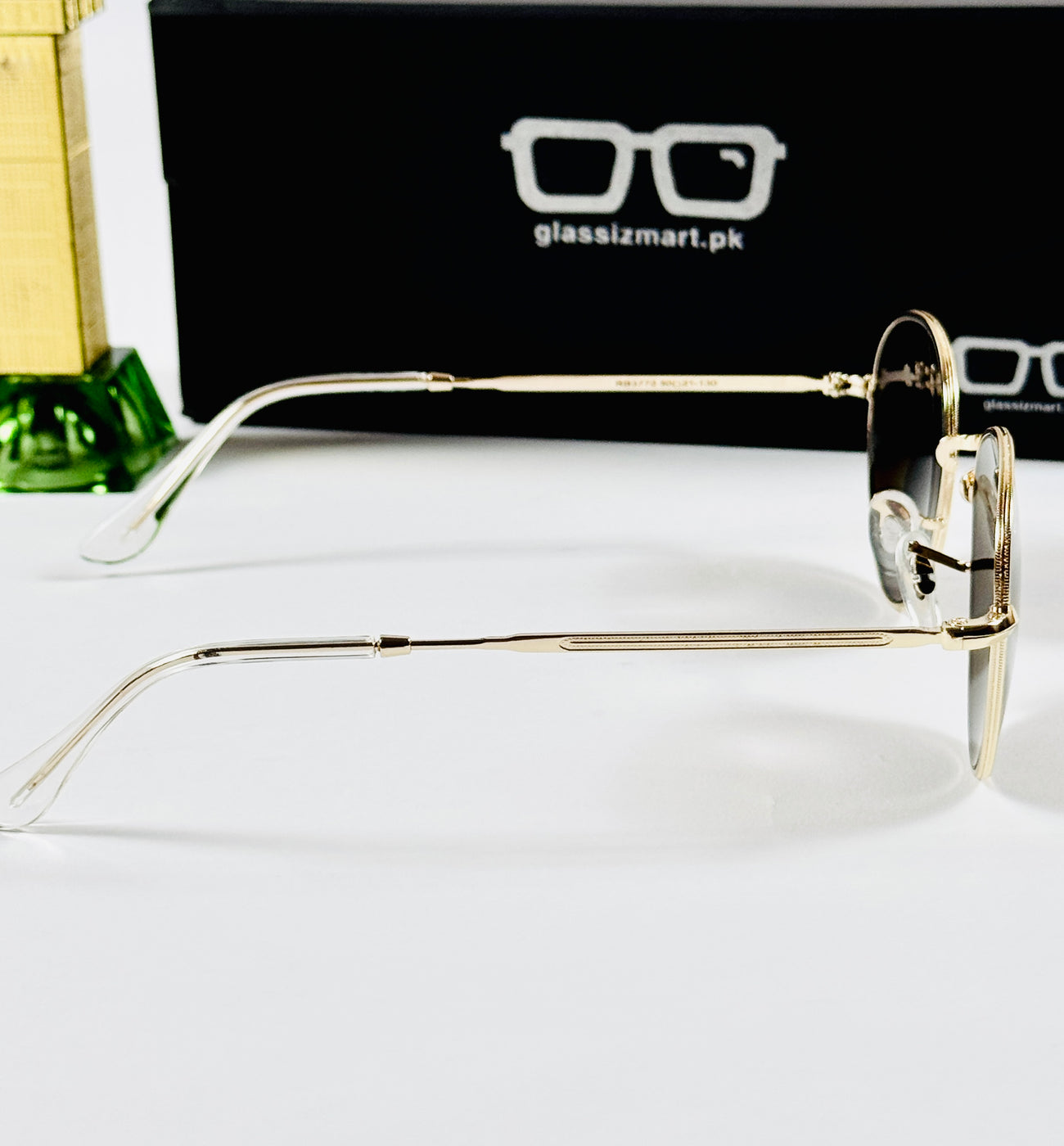 Rayban – 3772 – 50 – Golden Brown – Metal – Sunglasses – Unisex